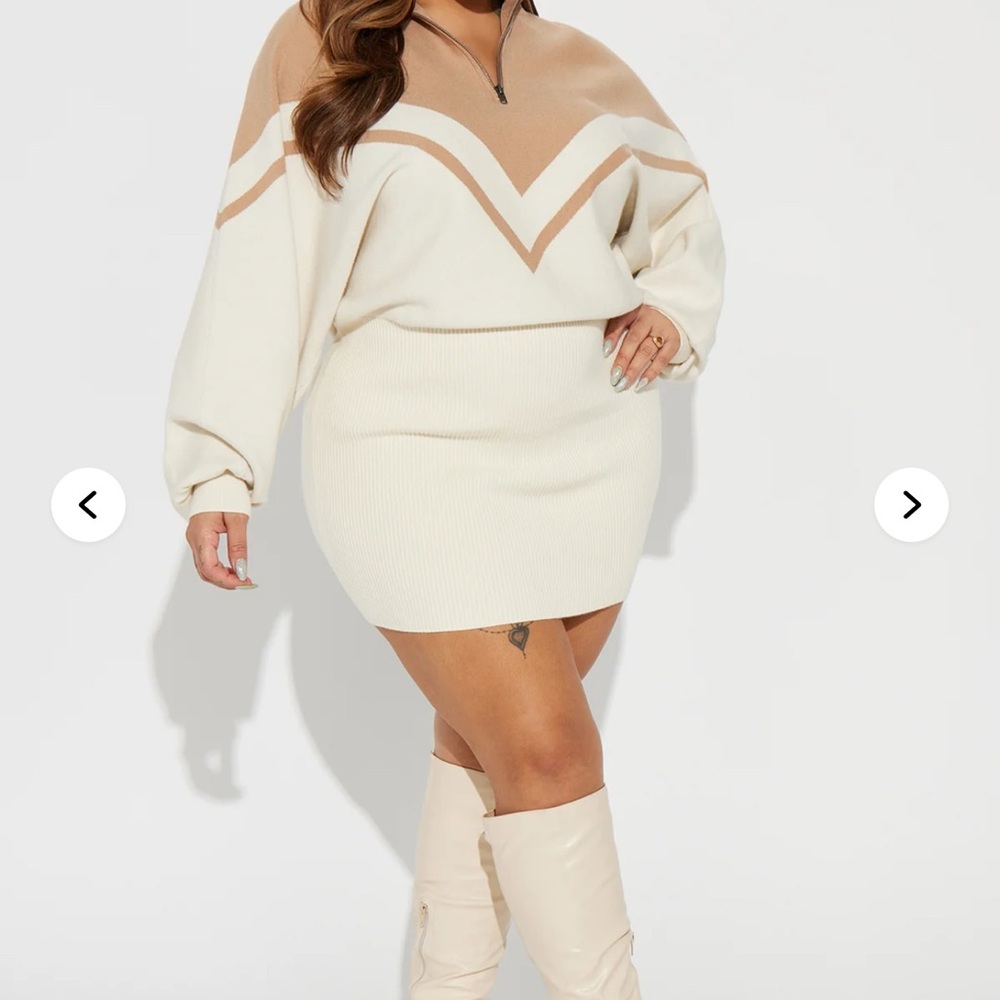 Fashion Nova My League Sweater Mini Dress